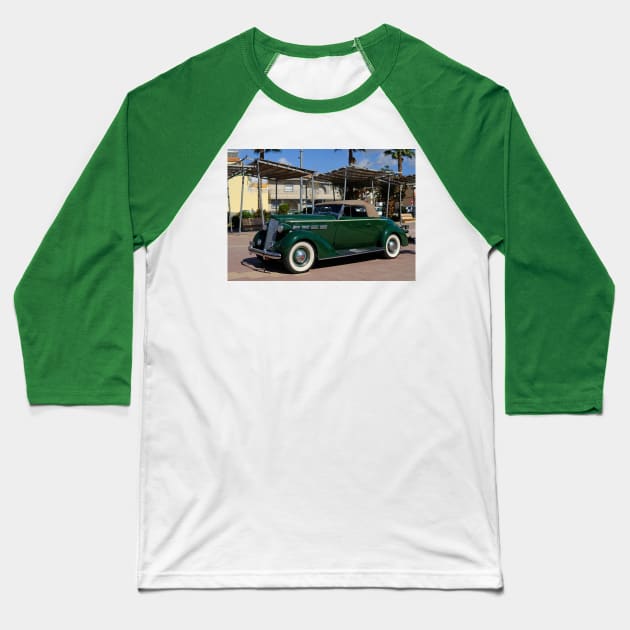 1930s Packard Convertible Coupe Baseball T-Shirt by margaretmerry